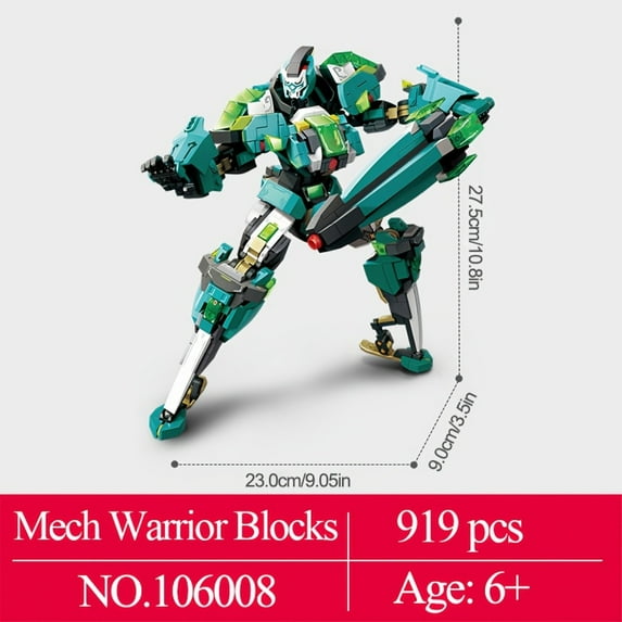 821pcs Myth Mecha Robot Building Blocks, Boy's DIY Toys, Educational ...