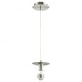 thumbnail image 1 of 822-65 Quorum Lighting 1 Light Mini Pendant in Contemporary style - 5.88 inches wide by 5.25 inches high-Satin Nickel Finish, 1 of 2