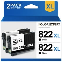 822 Ink Cartridge for Epson ink 822xl for Workforce Pro WF-3820 WF-3823 WF-4820 WF-4830 WF-4833 WF-4834 Printer (2-Black)