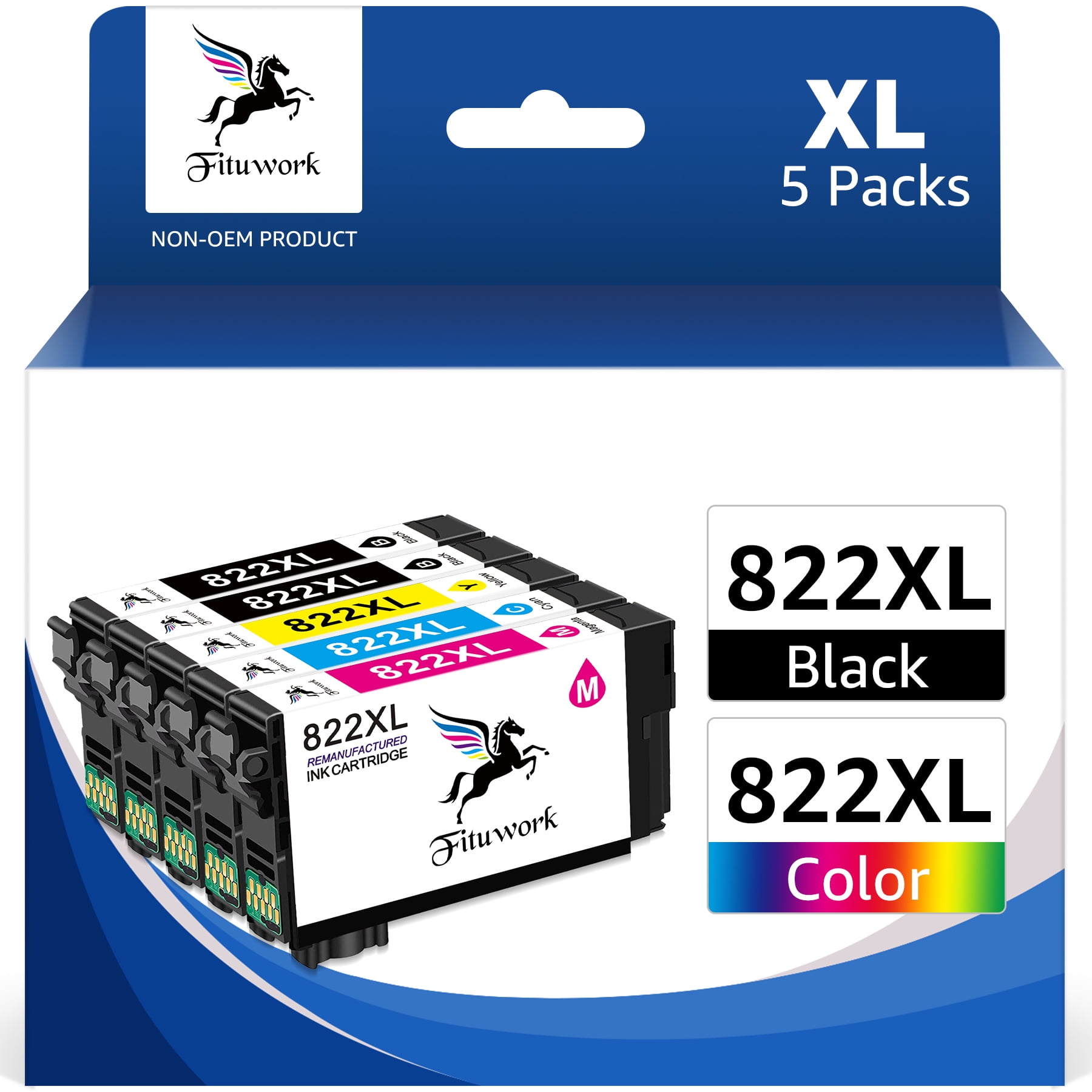 Epson 822XL HighCapacity Refillable Ink Cartridge for Workforce Pro WF