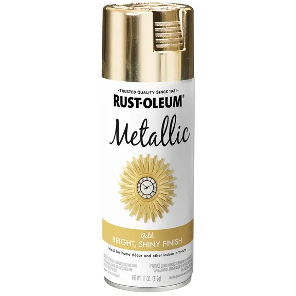 822-Pack of 11 oz Rust-Oleum 340647 Gold Specialty Metallic Spray Paint