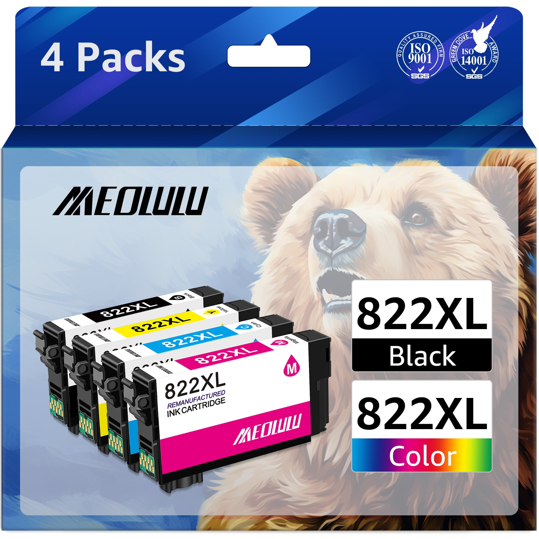 822XL 822 Ink Cartridges Replacement for Epson 822xl Ink Cartridges