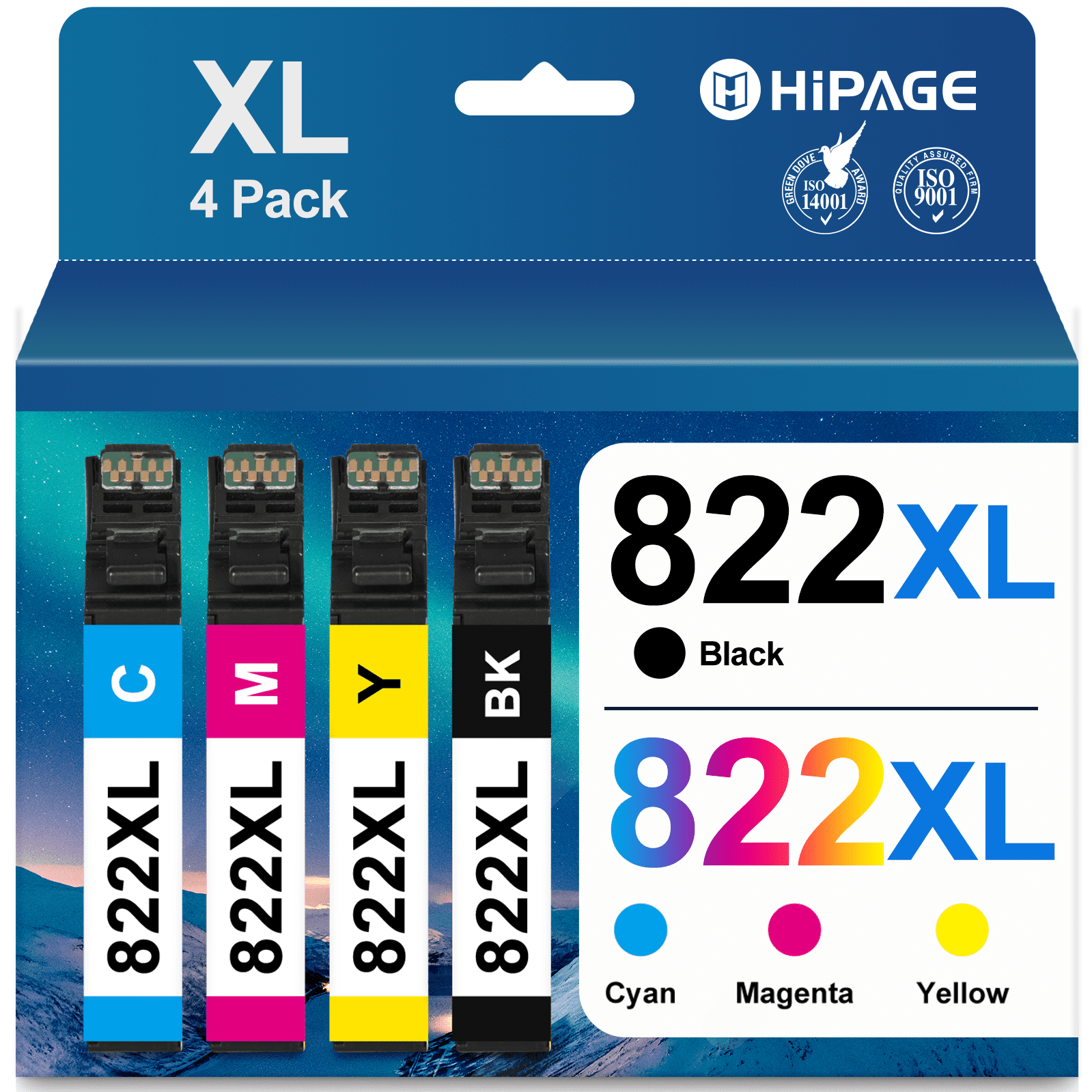 822XL Ink Cartridge for Epson Ink 822 XL 822 XL T822XL T822 Combo Pack