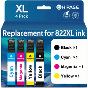 HIPAGE 822 Ink Cartridges Compatible with Epson 822 Ink for Epson 822XL Ink Cartridge for WF-3820 WF-4830 WF-4833 Printer