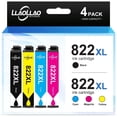 thumbnail image 1 of 822XL Ink Cartridge for Epson 822 Ink 822xl Use with Epson Workforce Pro WF-3820 WF-4820 WF-4830 Printer (Black Cyan Magenta Yellow, 4-Pack) compatible, 1 of 7