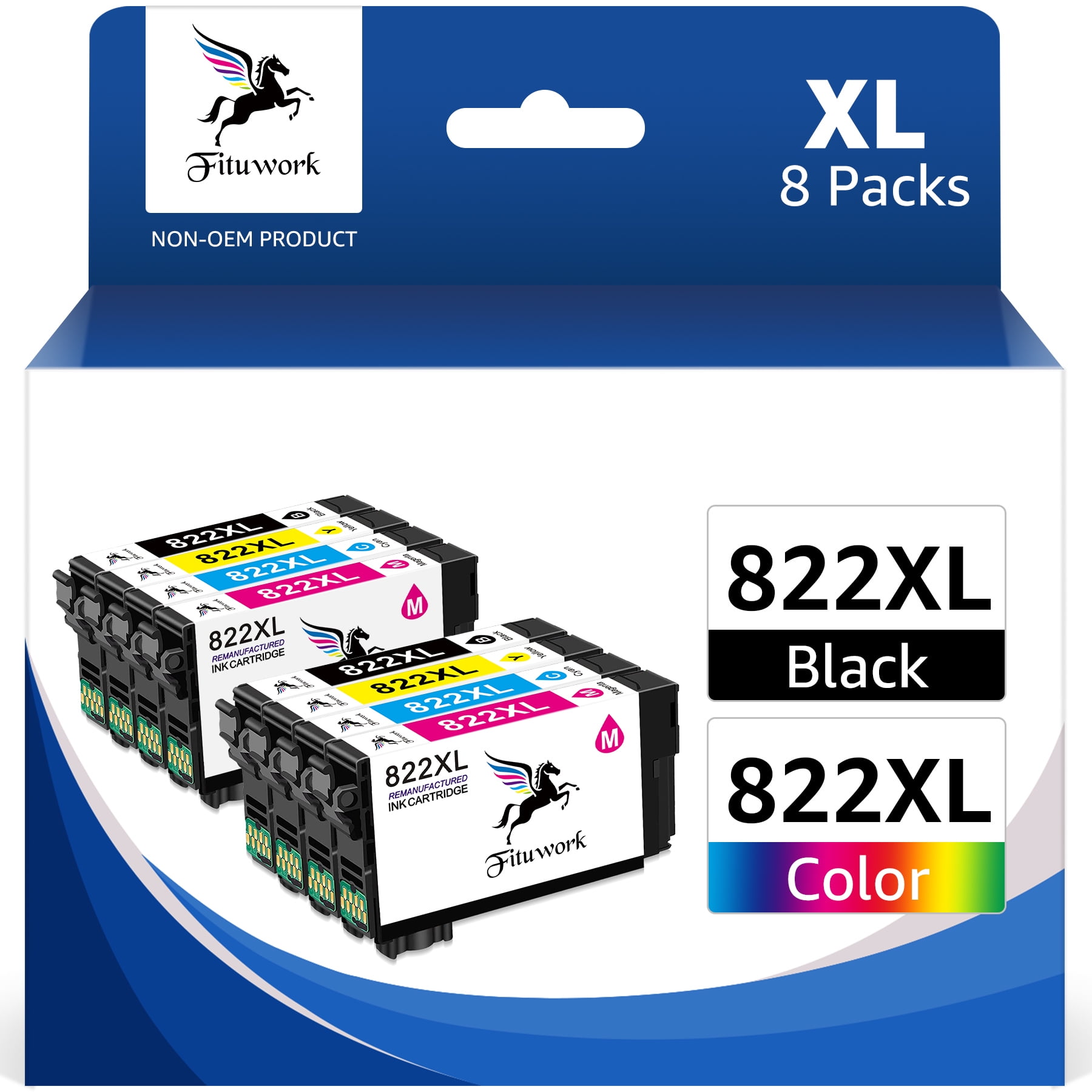 822XL Ink Cartridge for Epson 822 Ink 822xl Use with Epson Workforce