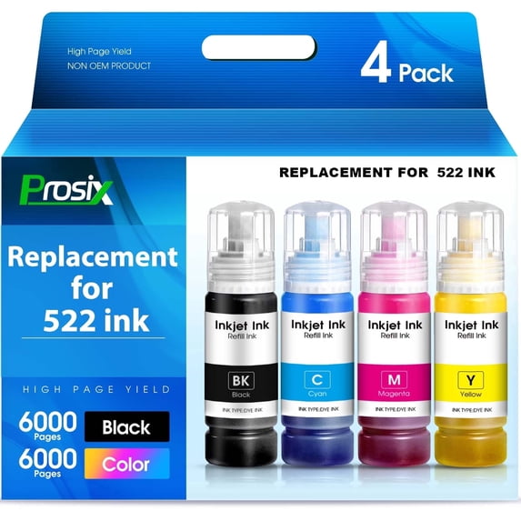 822xl Ink Cartridges Replacement for Epson 822 822XL T822XL 822 XL for Workforce Pro WF-3820 WF-4830 WF-4820 WF-4833 WF-4834 Printer (4-Pack)