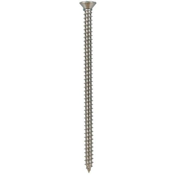823478 8 x 3 in. Phillips Flat Head Sheet Metal Screws Stainless Steel - Box of 50