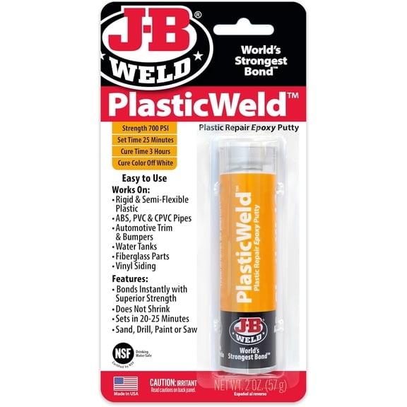 8237 PlasticWeld Plastic Repair Epoxy Putty - 2 oz.