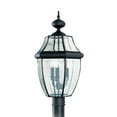 thumbnail image 1 of 8239-12-Generation Lighting-Sea Gull Lighting-Three Light Outdoor Post Fixture in Traditional Style-13 Inch wide by 24 Inch high-Black, 1 of 2