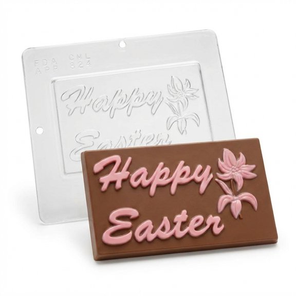 824 Happy Easter Chocolate Candy Mold