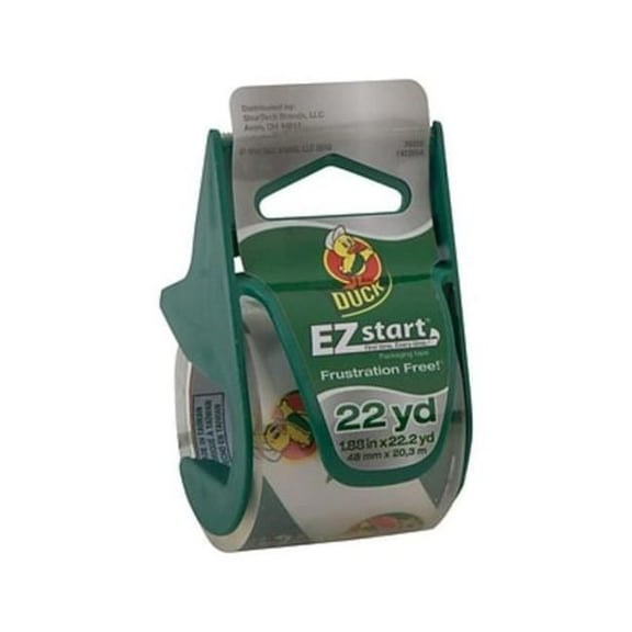 824922-7727 EZ Start Premium Packaging Tape with Dispenser, Clear - 1.88 in. x 22.2 yards - 6 per Pack