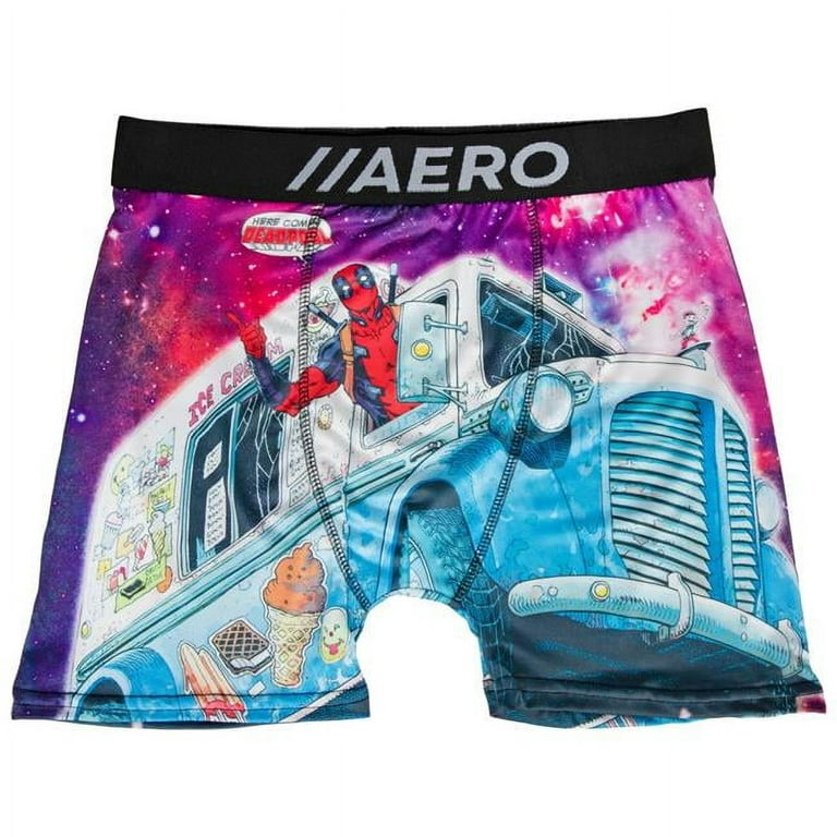 824950-small-28-30 Marvel Ice Cream Truck In Space Aero Mens Boxer Briefs  Underwear, Small 28-30