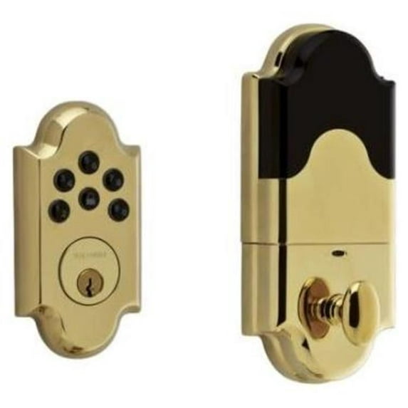 8252.003.AC1 Boulder Electronic Deadbolt - Polished Brass