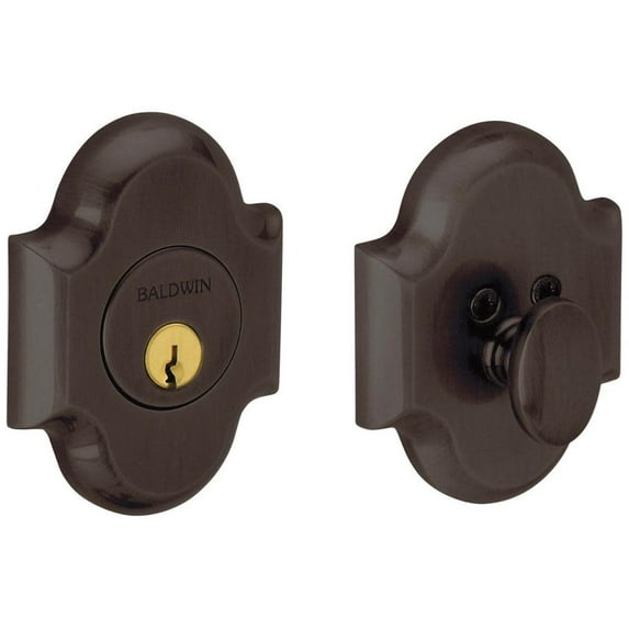 8252.112 Arched 1-Cyl Deadbolt - Venetian Bronze