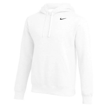 826433-010 Nike Men Black Pull-Over Hoodie (White, Large)