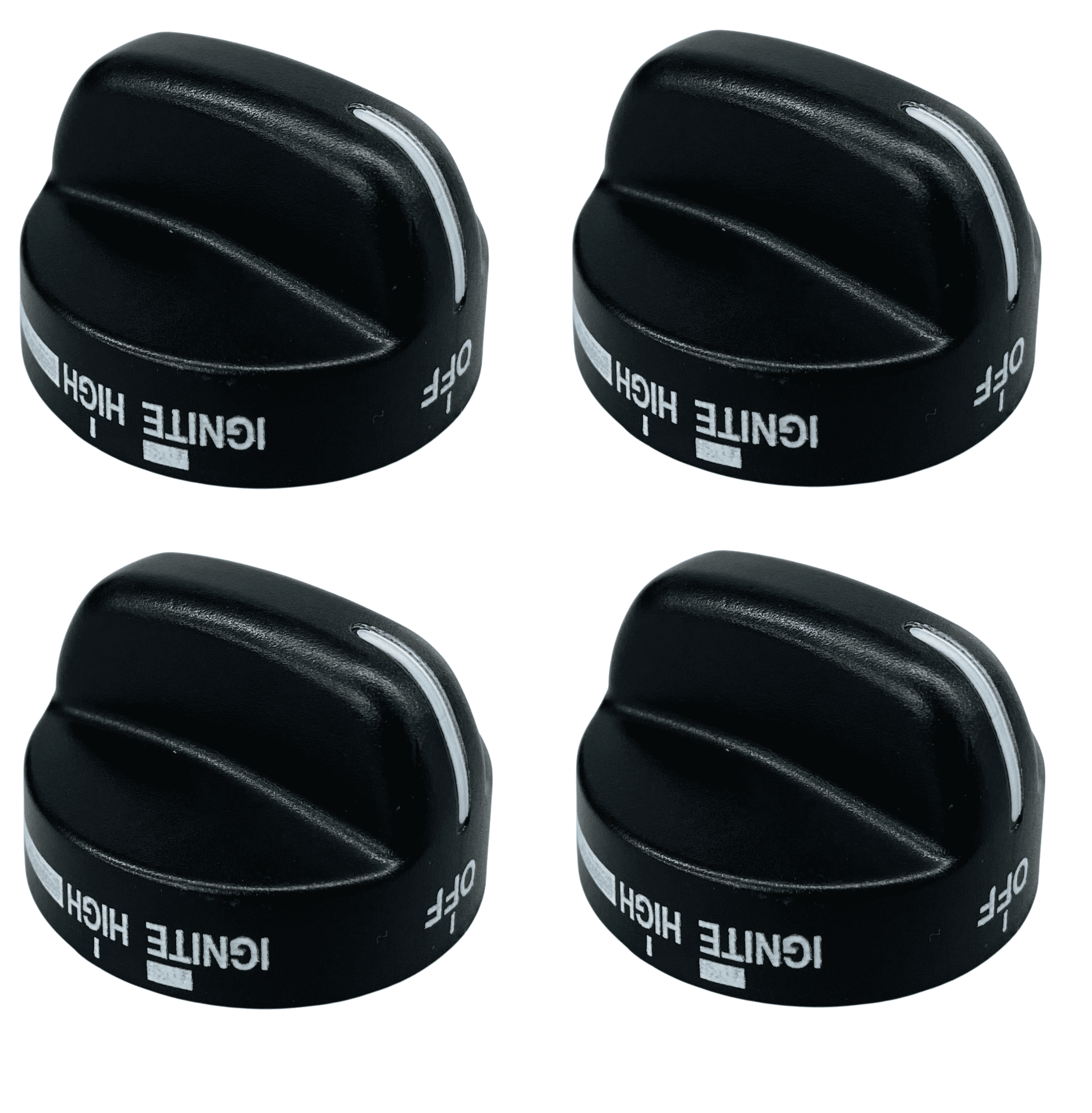WP8273103, Pack of 4 Range Knob Set fits Roper, Kenmore, Whirlpool