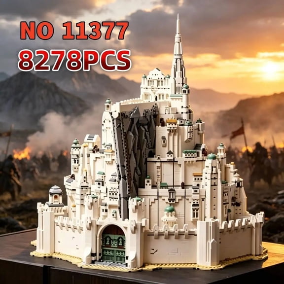8278PCS Medieval Architecture Modular Building Blocks Set, Fantasy City Castle Construction Bricks for Adult Hobby Gift