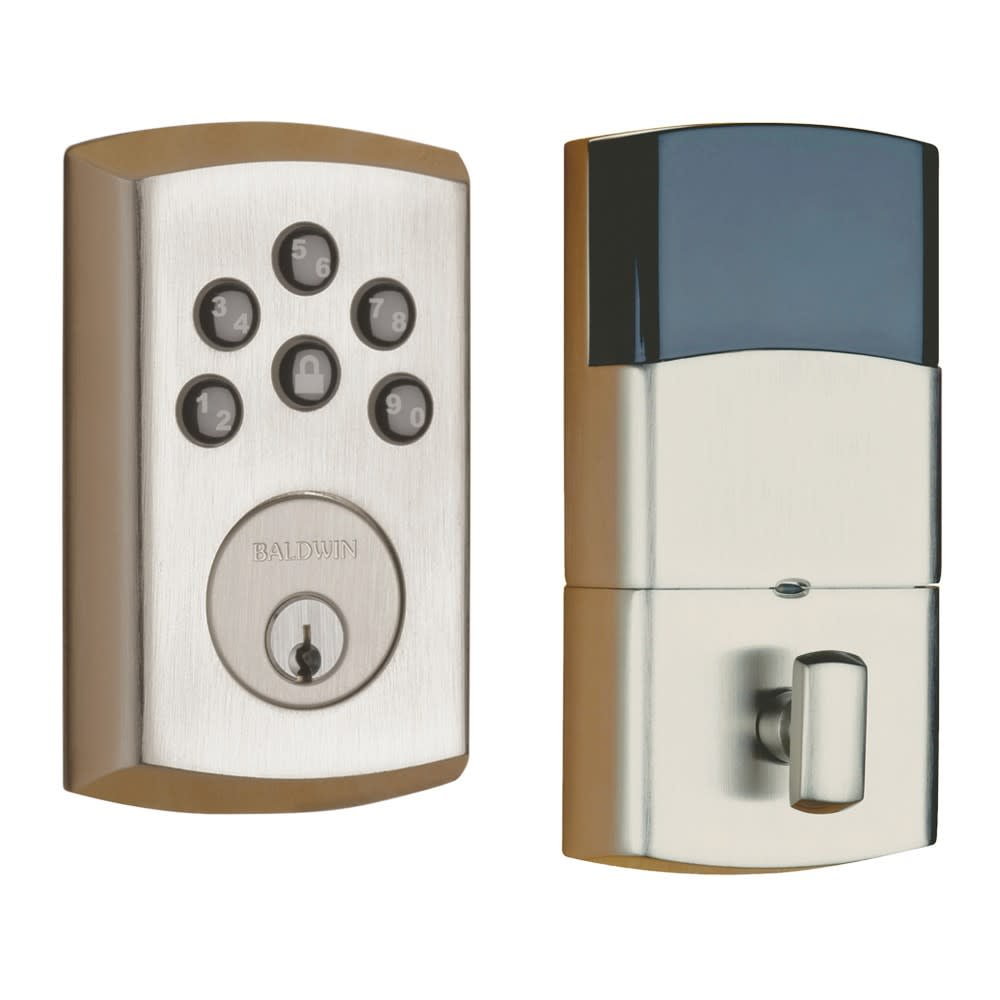 Satin Nickel Keyless Entry Electronic Deadbolt Lock