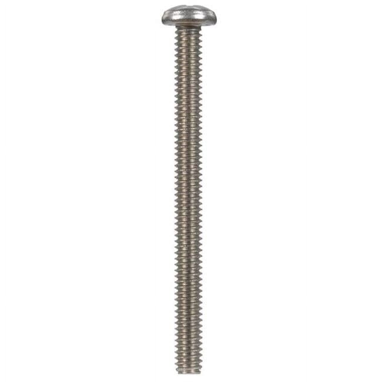 828602 0.25-20 x 3 in. Phillips Pan Head Stainless Steel Machine Screw  Box of 50
