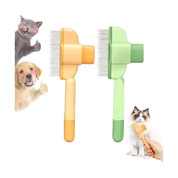 Cat Grooming Combs With Self Cleaning For Healthy Cats Reference: 829 Zen Brush For Cats Zenbrush Cat Comb Self Cleaning