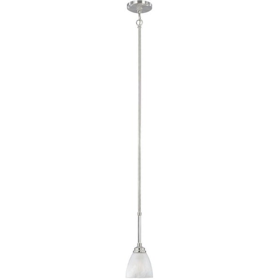 82930-SP Designers Fountain Tackwood - One Light Pendant-Satin Platinum Finish