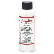82AS Angelus Leather Articles Shiny Glossy Acrylic Finisher 4 Oz Hi-Gloss W/Additive