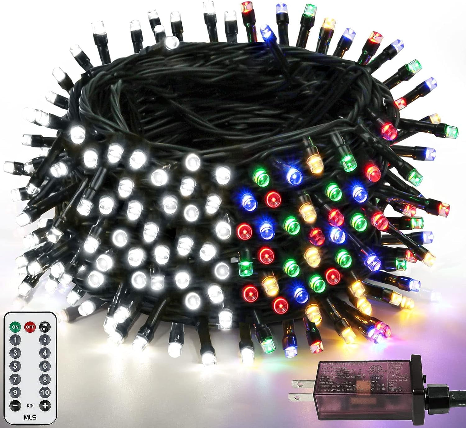 82FT 200 LED Color Changing Christmas String Lights with Remote & Timer