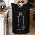 thumbnail image 1 of 82L Foldable Bottle Storage Basket Aluminum Handle Recycling Bin Large Capacity Waste Bottle Organizer Bag for Home Kitchen Use, 1 of 6