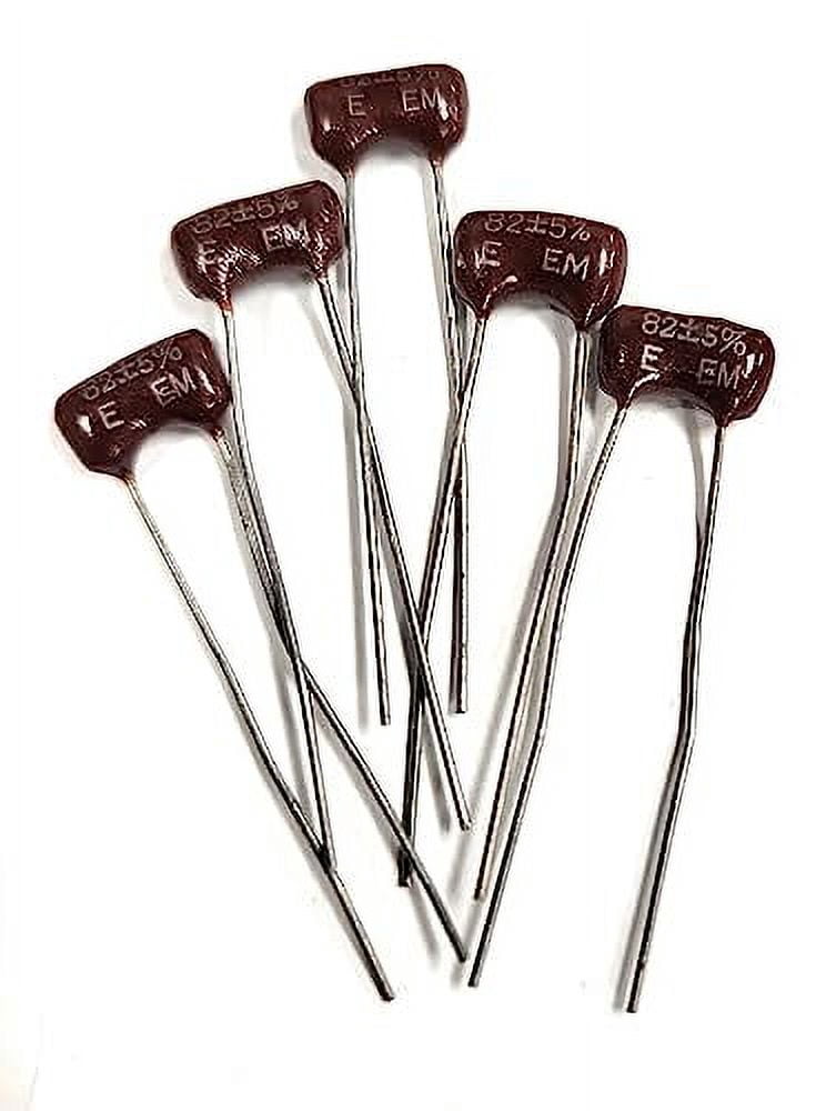 82PF MICA CAPACITORS (5PCS) 5% TOLER 82 PF Silver MICA E-EM - Walmart.com