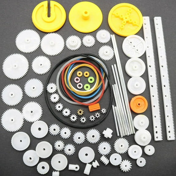 82Pcs Plastic Gears Set Model Kits Car Accessories DIY Craft Parts For Toy Robot