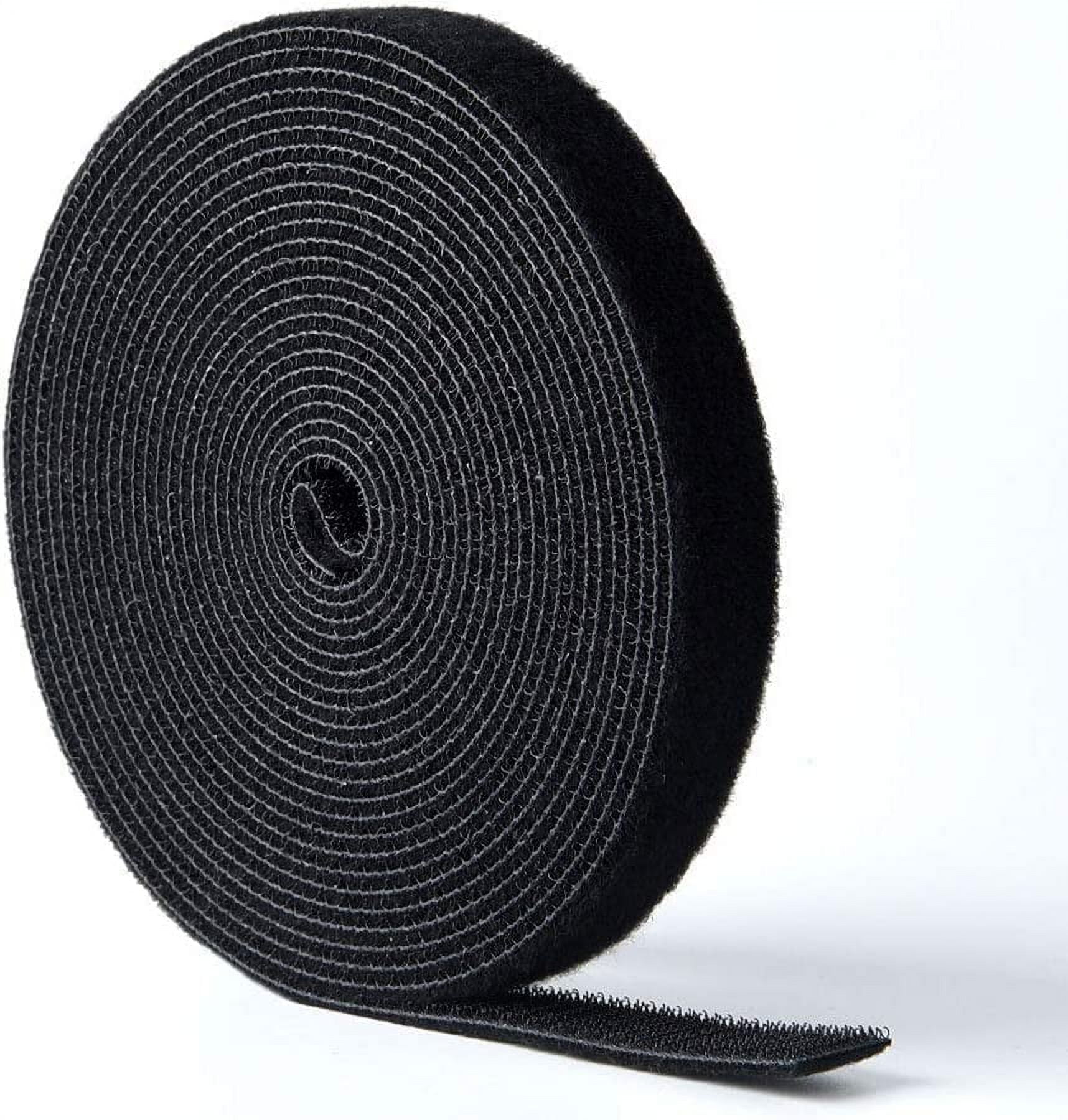 1 Black Adhesive Hook and Loop Tape, 5 Yards - Secure™ Cable Ties