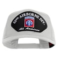 thumbnail image 1 of 82nd Airborne Division All Americans Patched Solid Cotton Twill Mesh Prostyle Cap - White OSFM, 1 of 5