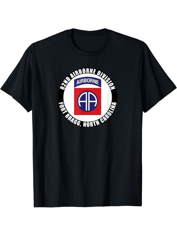 82nd Airborne Division Fort Bragg North Carolina Emblem Vet T-Shirt