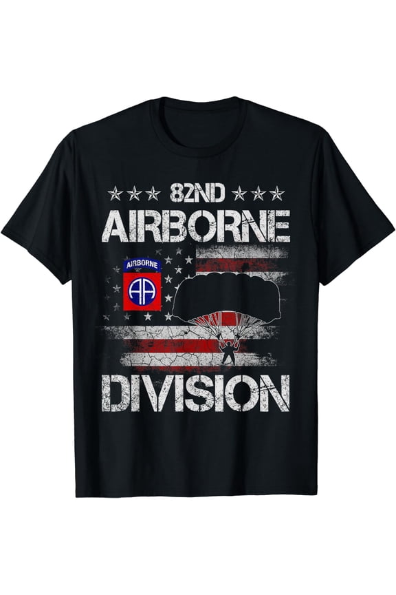 82nd Airborne Division Veteran Flag Tshirt, Veterans Day T-Shirt