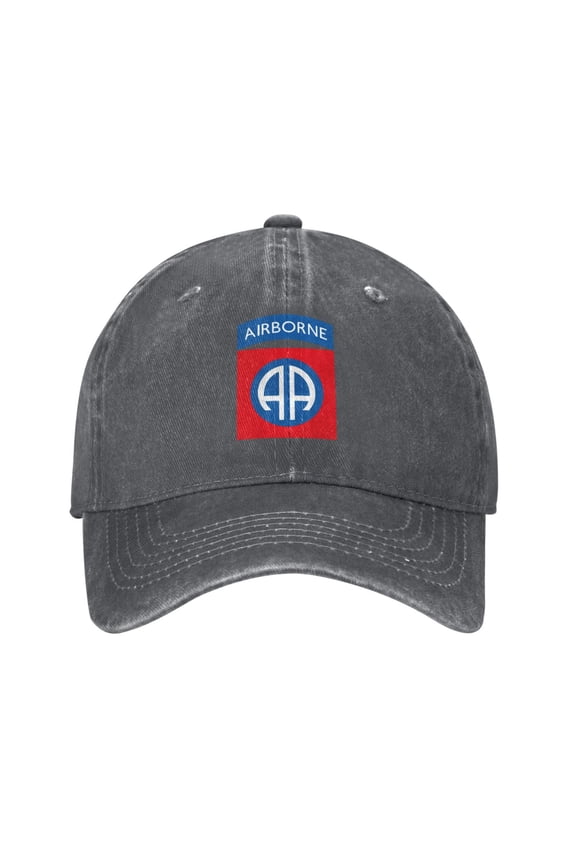 82nd Airborne Logo Adult Adjustable Classic Washed Casquette Cap Hat Baseball Cap For Man For Woman