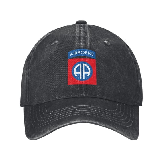 82nd Airborne Logo Adult Adjustable Classic Washed Casquette Cap Hat Baseball Cap For Man For Woman