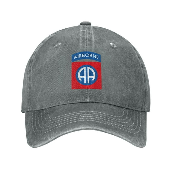 82nd Airborne Logo Cowboy Hat Baseball Hat Trucker Hat For Men Women Retro Denim Hats Baseball Cap Dad Hat