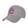thumbnail image 1 of 82nd Airborne Logo Sandwich Cap Unisex Adjustable Adult Baseball Caps Casquette Hats Flat Cap, 1 of 7
