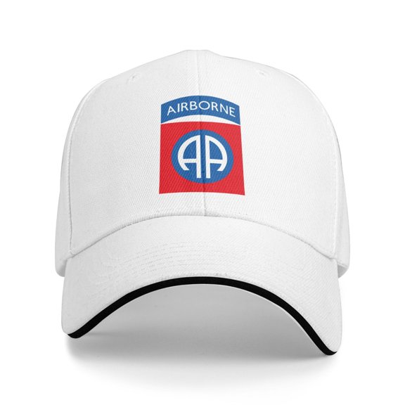 82nd Airborne Logo Unisex Sandwich Cap Classic Baseball Capunisex Adjustable Casquette Dad Hat
