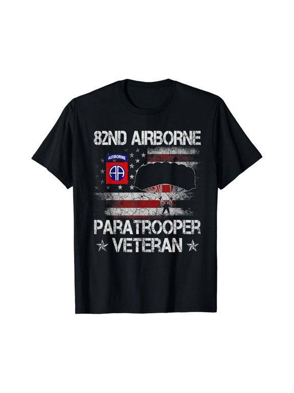 82nd Airborne Paratrooper Flag s Day T-Shirt