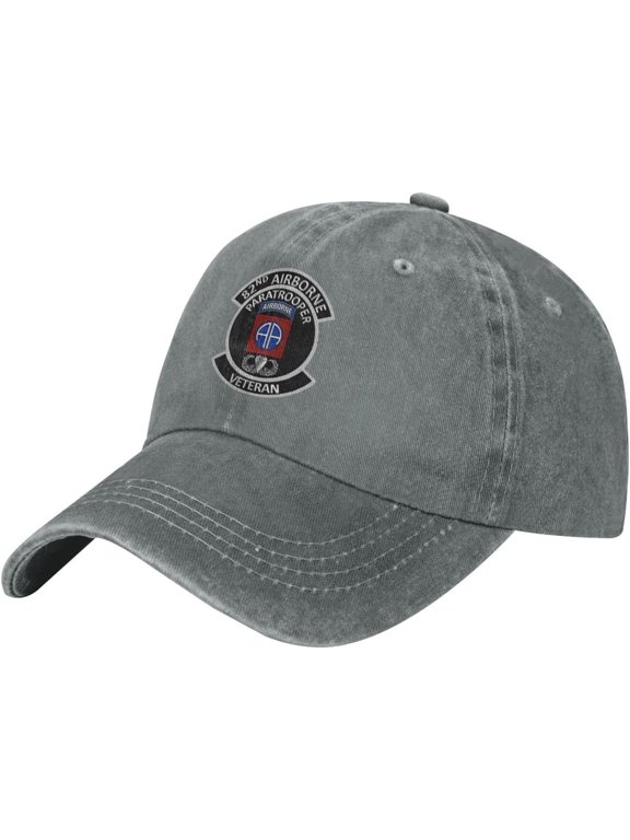 82nd Airborne Paratrooper Veteran Sandwich Cap Unisex Classic Baseball Capunisex Adjustable Casquette Dad Hat Natural