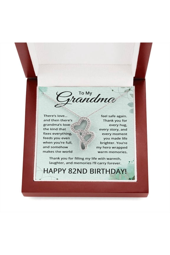 82nd Birthday Gifts for Grandma - To My Grandmother Necklace - 82 Years Old Grandma Title: Luxury Box