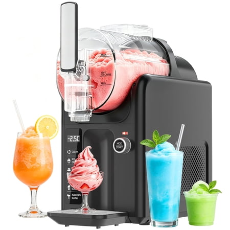 82oz 5-in-1 Slushie Machine, Professional Frozen Drink Maker with 5 Presets, Auto-Clean Function & Child Safety Lock, Suitable for Home and Commercial Use