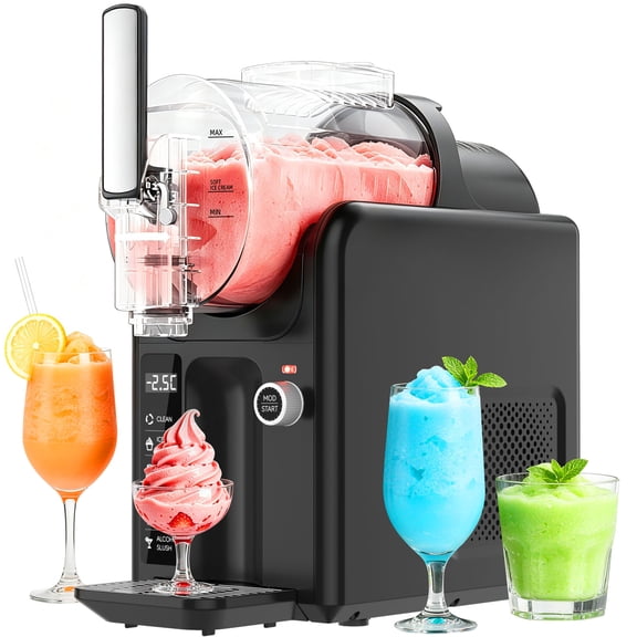 82oz 5-in-1 Slushie Machine, Professional Frozen Drink Maker with 5 Presets, Auto-Clean & Child Safety Lock for Home & Commercial Use