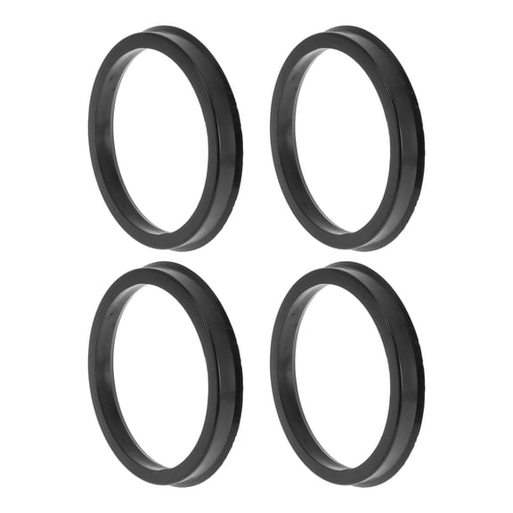 83.1mm to 71.1mm Car Wheel Hub Centric Rings Black Polycarbonate Wheels Center Shaft Shock Absorbing Hubrings 4 Pcs