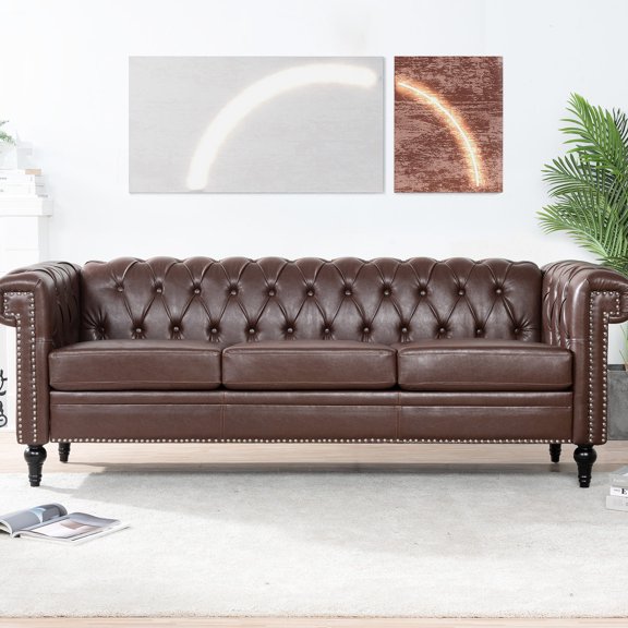 83.66 Inch Wide, Soft PU - High Rebound Rate - Library - Quiet Sitting