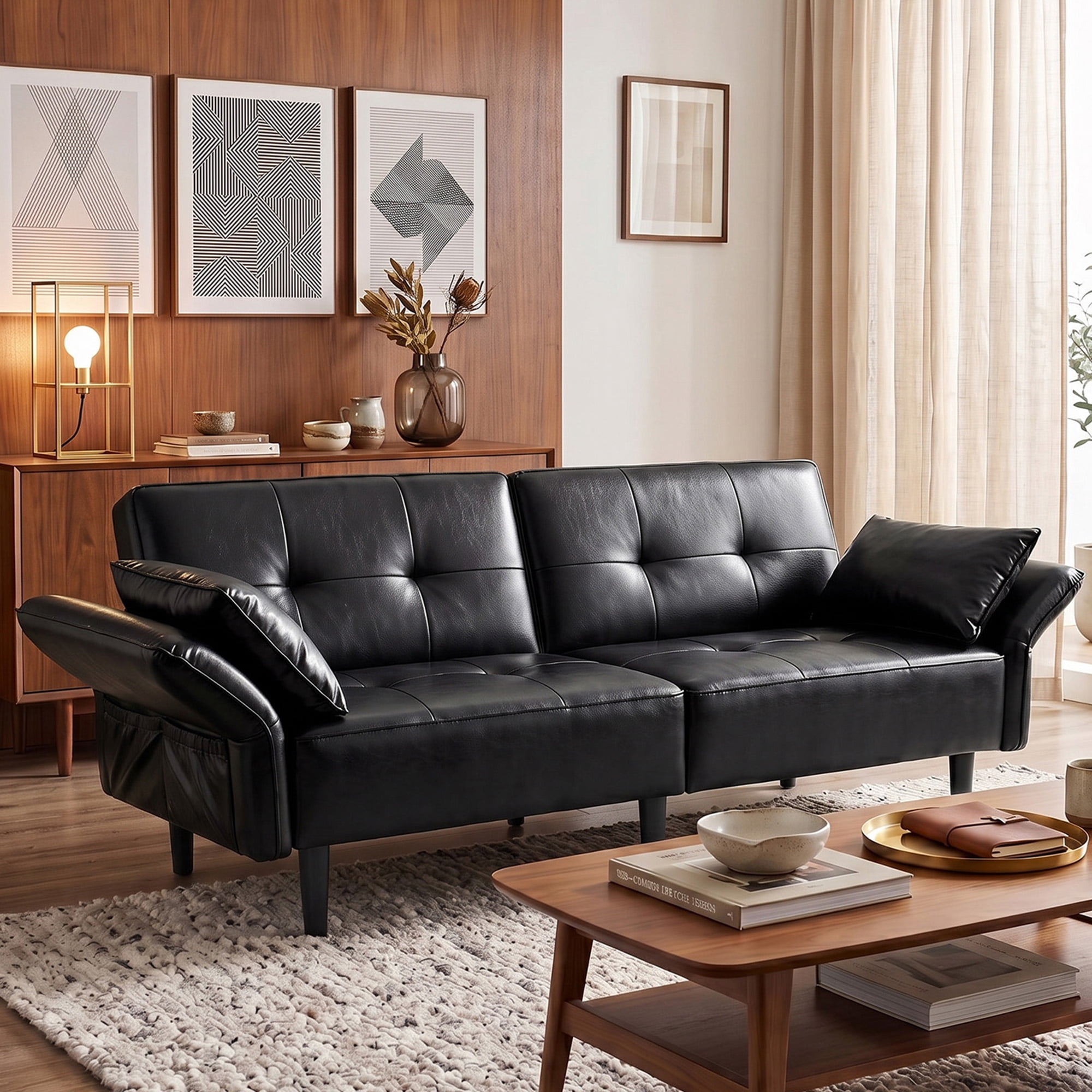 Black Tufted83inch