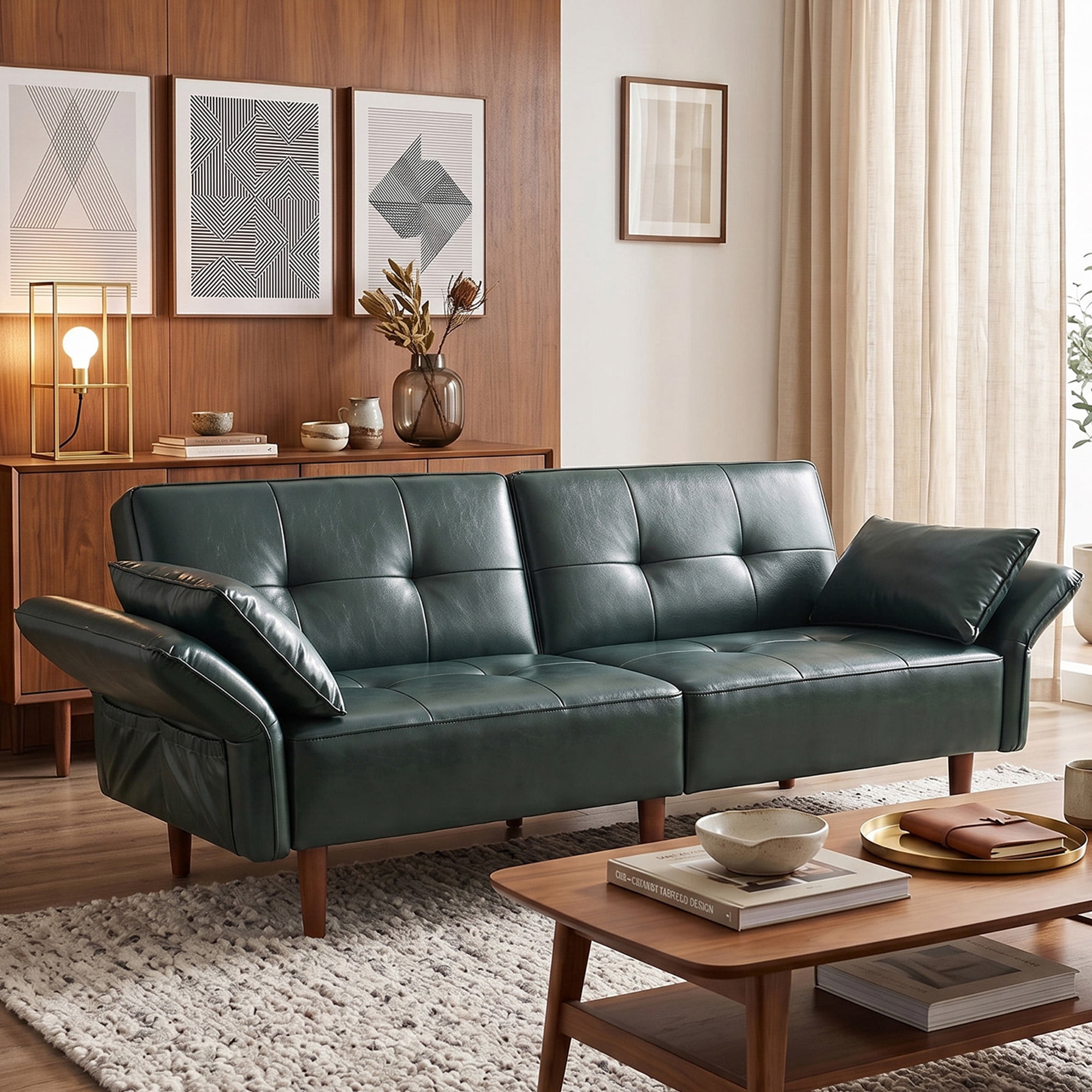 Green Tufted83inch