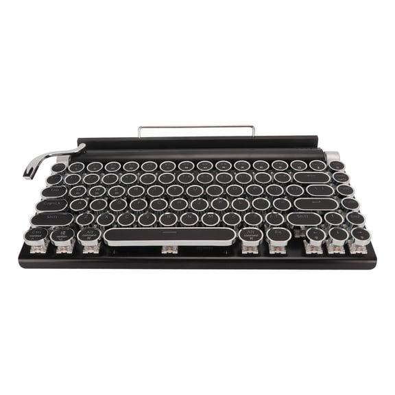 83-Key Vintage Wireless Typewriter Keyboard